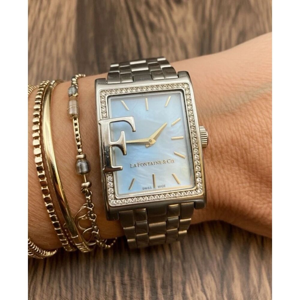 La Fontaine & Co Womens crystals Dache Watch Swiss Made